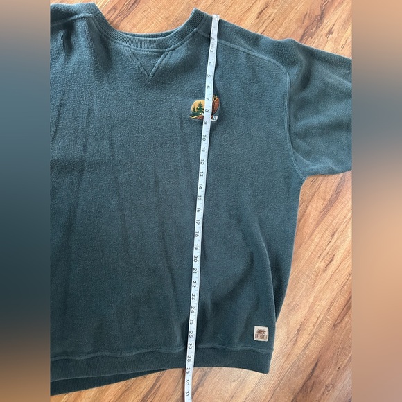 Vintage Habitat Eagle Embroidered Ribbed Crewneck Sweatshirt Size XL - Picture 7 of 7
